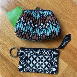 Vera Bradley New Sierra Stream Kiss Kiss Coin Purse & Small Wallet Lot